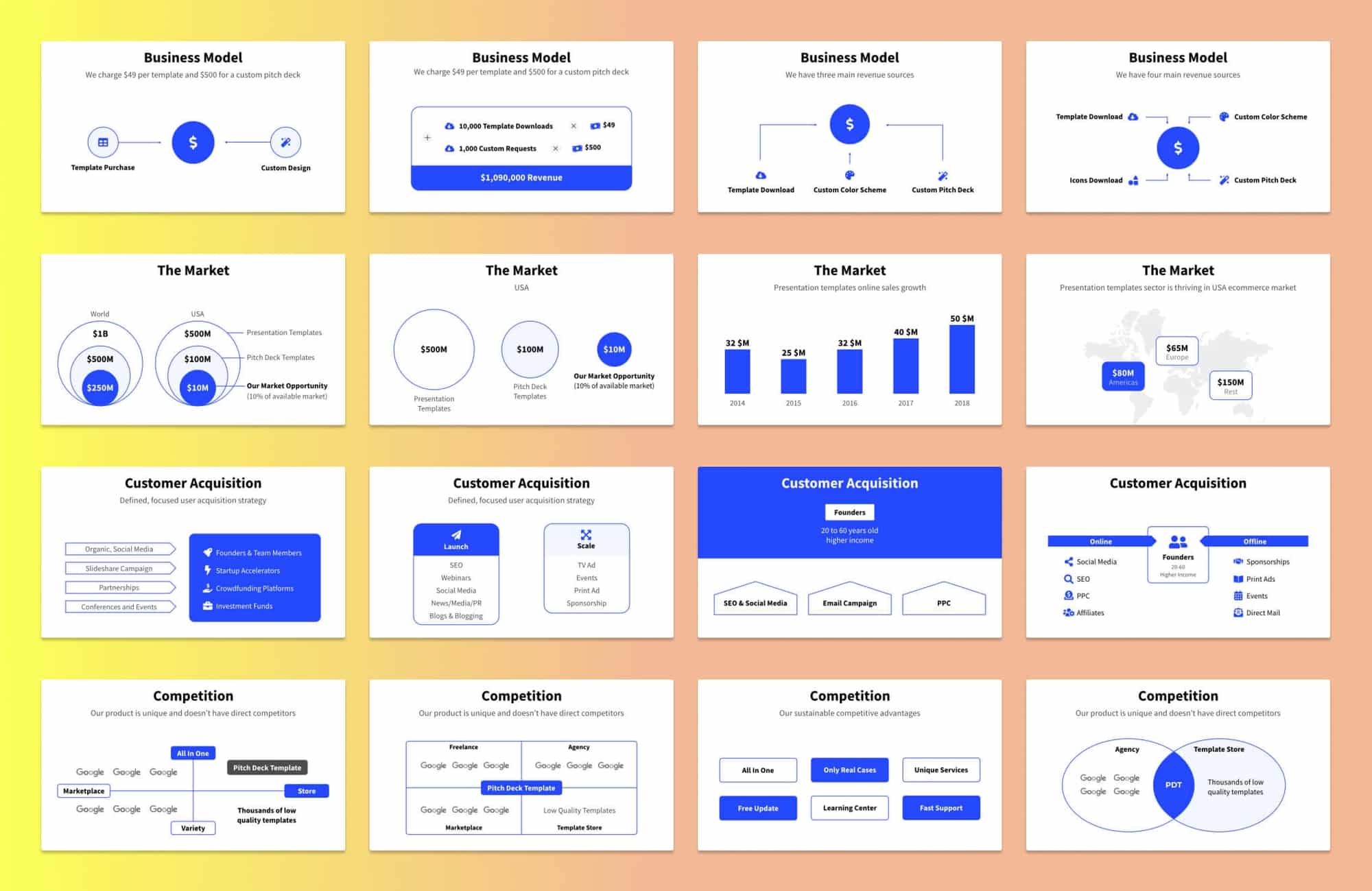 Pitch Deck Template Startup VC